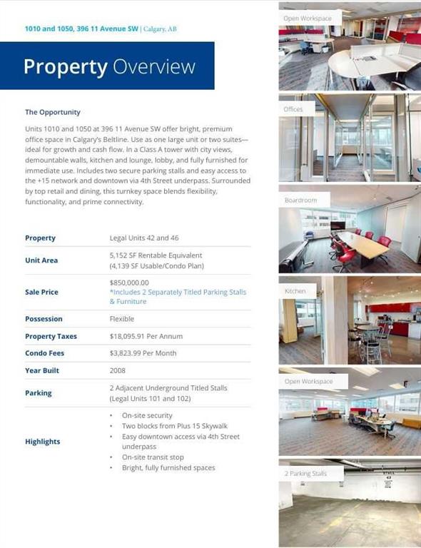 396 11 Avenue SW #1010 &amp; 1050 photo 2