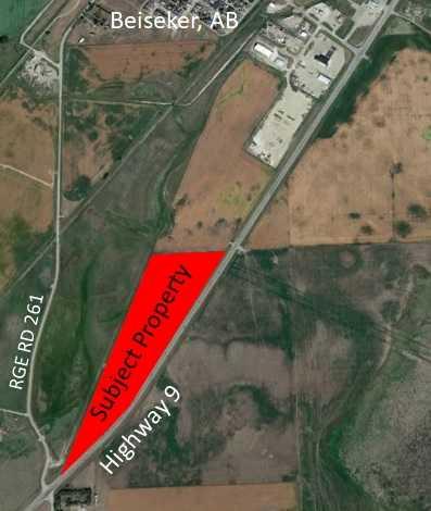 NW-01-28-26-W4   / On Hwy 9  and Rge Rd 261